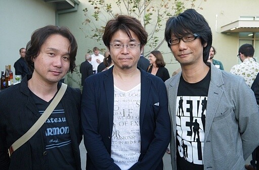 From the left: Yoji Shinkawa, Yuji Korekado, and Hideo Kojima 5