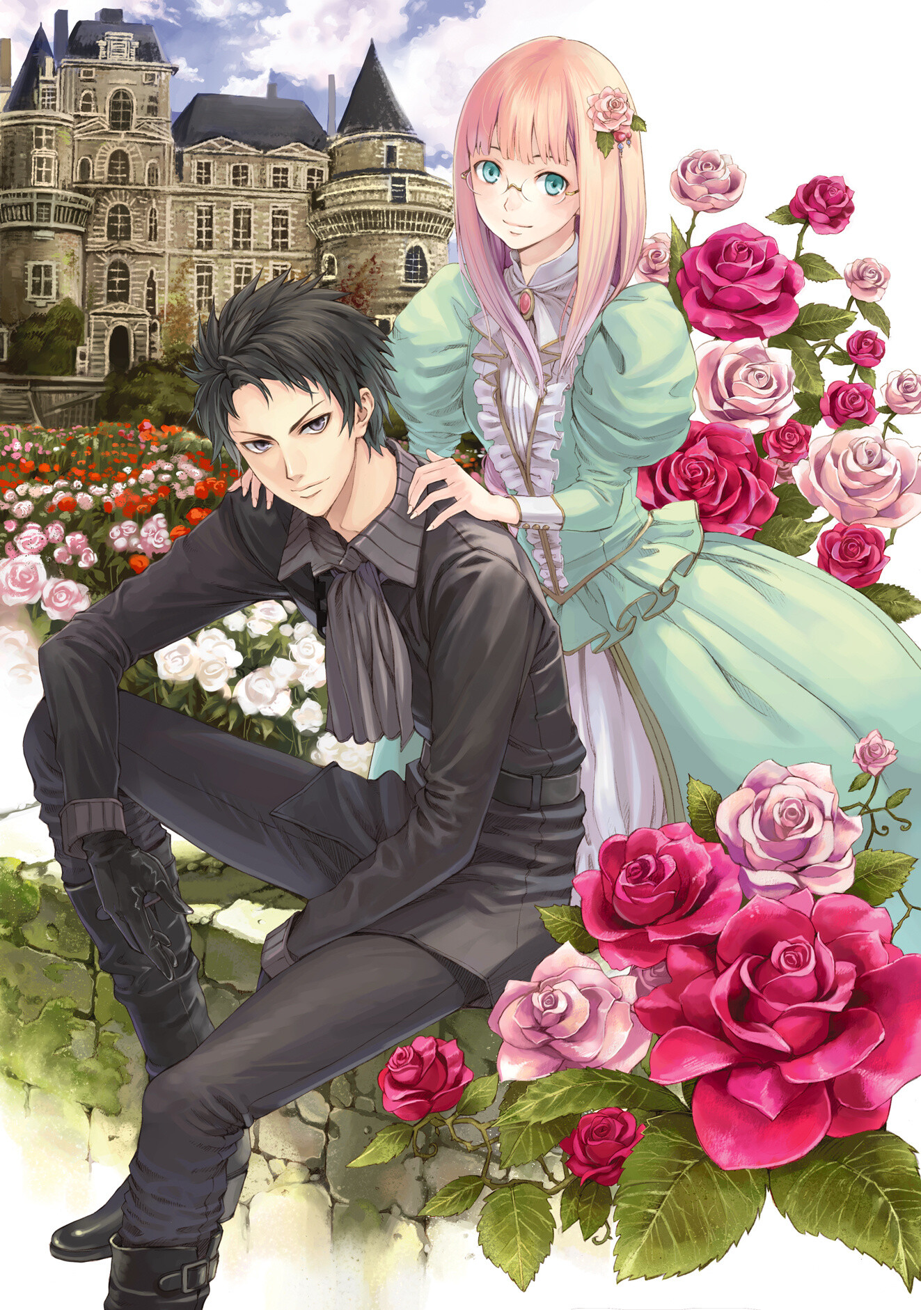 Origial novel "Shinigami Hime no Saikon" vol.2 cover art by Mel Kishida 10