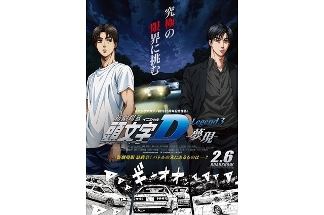 Download Dramatic Artwork from the Vintage Anime Series, Initial D  Wallpaper | Wallpapers.com