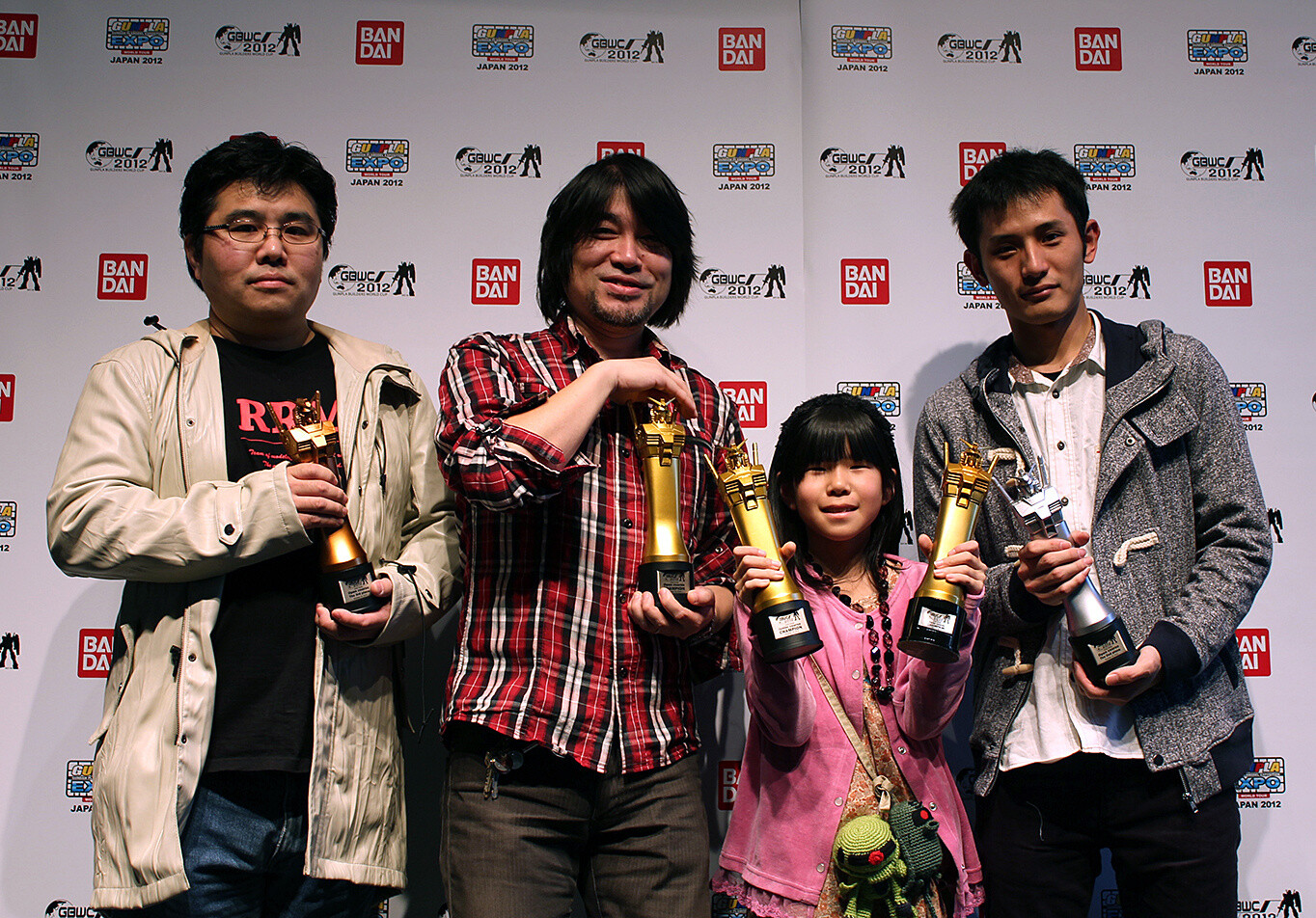 Winners on the stage. 4