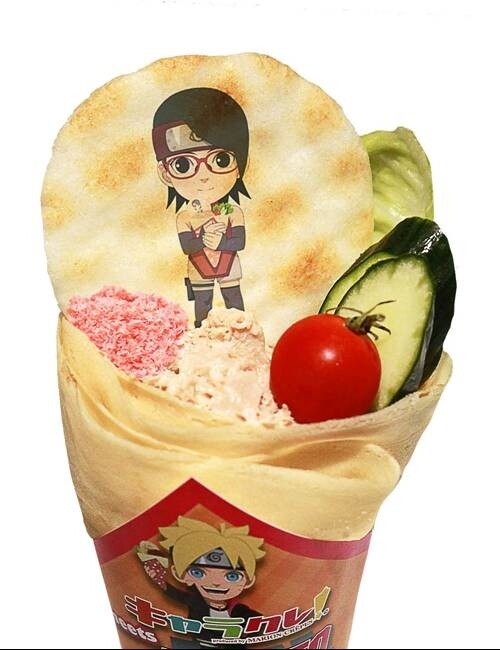 Naruto, Boruto, and Others on Crepes for a Limited Time! Inside, Sakura Denbu in Hamburger!? 3