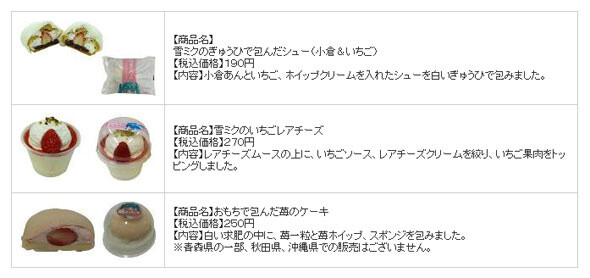 Family Mart x Snow Miku Collaboration Sweets Release in Time for the Sapporo Snow Festival 1