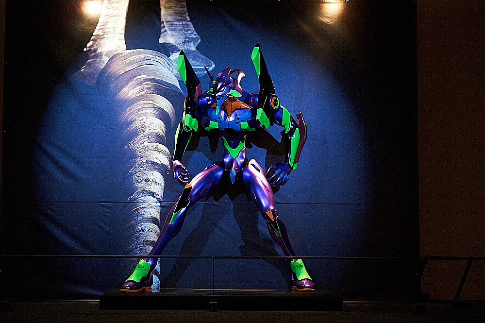 This 2-meter tall Unit-01 figure makes quite the impact!  25