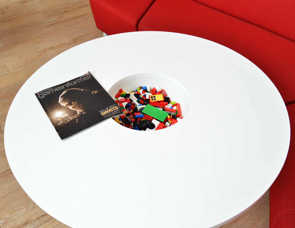 Legos in the game area of the cafeteria. Just what you’d expect from a company that values creativity. 6