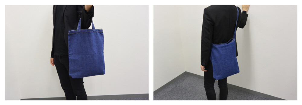 TV Anime New Game! Denim Shoulder Tote Bag Available Now on Cross Crowdfunding! 3