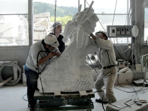 Marble Gundam Statue Exhibition to Be Held at the "Tokyo Gundam Project 2013 Summer Festa" 2