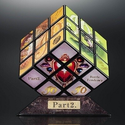 © Hirohiko Araki / Shueisha Inc., JoJo’s Bizarre Adventure Production Committee © 1974 Rubik’s Cube used under licence by Rubik’s Brand Ltd. All rights reserved. 1