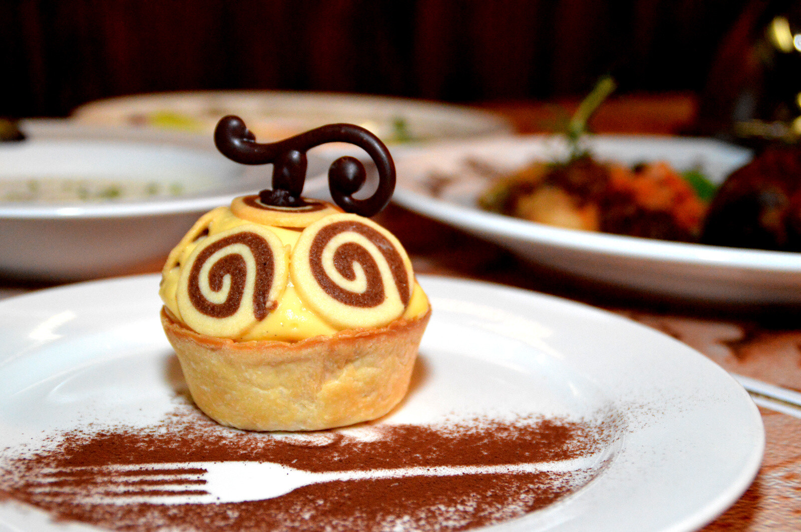 “‘Devil Fruit’ Preparing as an Apple Custard Cream Tart” dinner-exclusive item 14