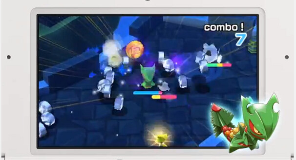 Mega Sceptile appears too! / [Official] Pokémon Rumble World PV screenshot 1