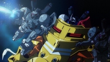 Taken from Ep. 15 of *Gundam Reconguista in G* © Sotsu Co. Ltd., Sunrise Inc., MBS 12