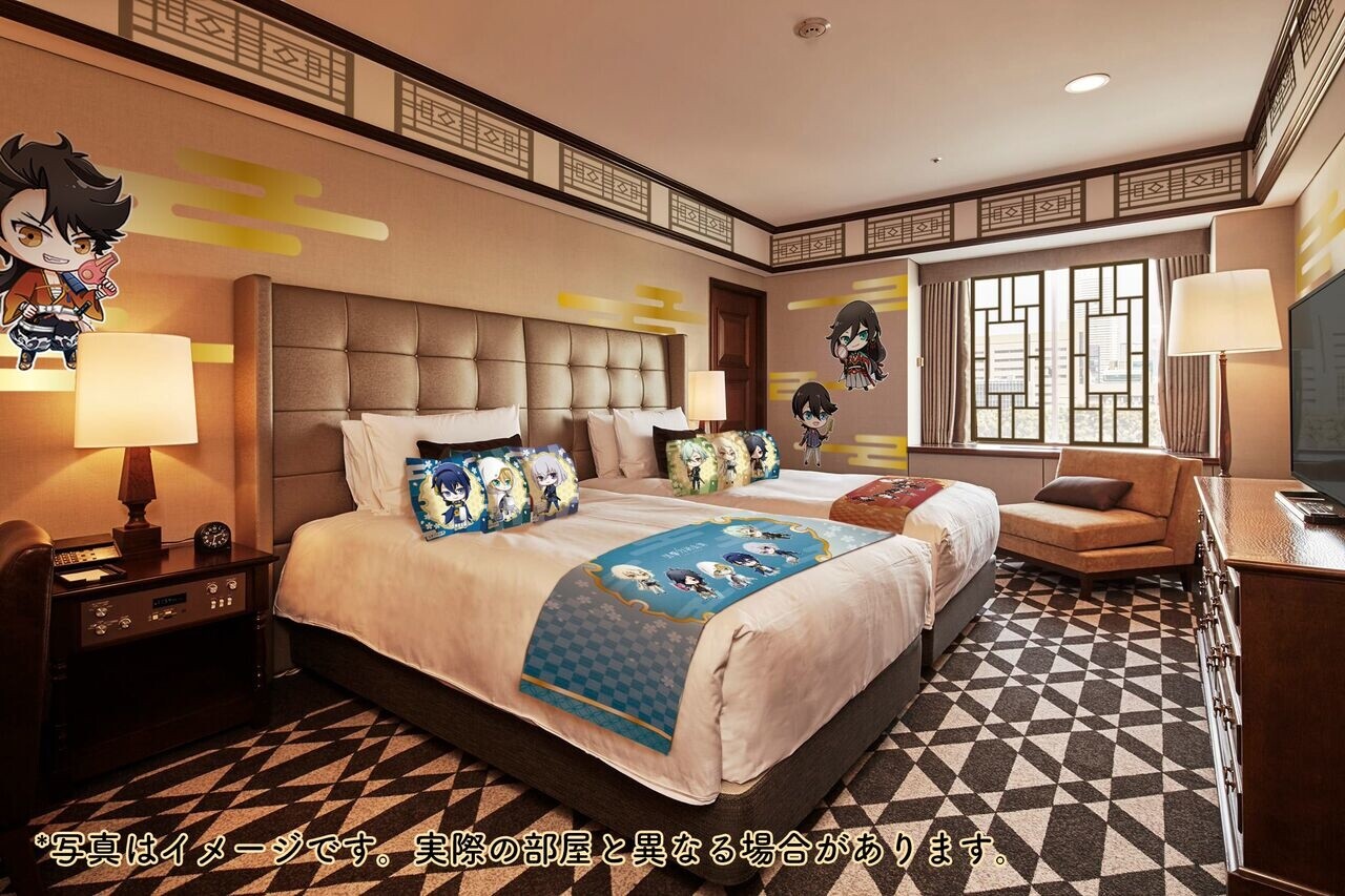 Sleep Protected by Touken Danshi in a Collab Hotel Room! 1