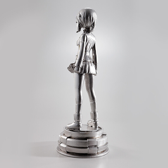 Full Metal Miho! Girls und Panzer Heroine Posed Atop Her Tank in Shiny Metal Statue 5