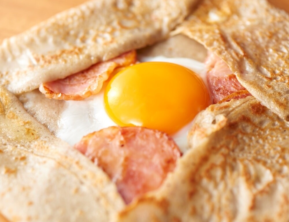 Garette with Soft-Boiled Egg and Bacon 2