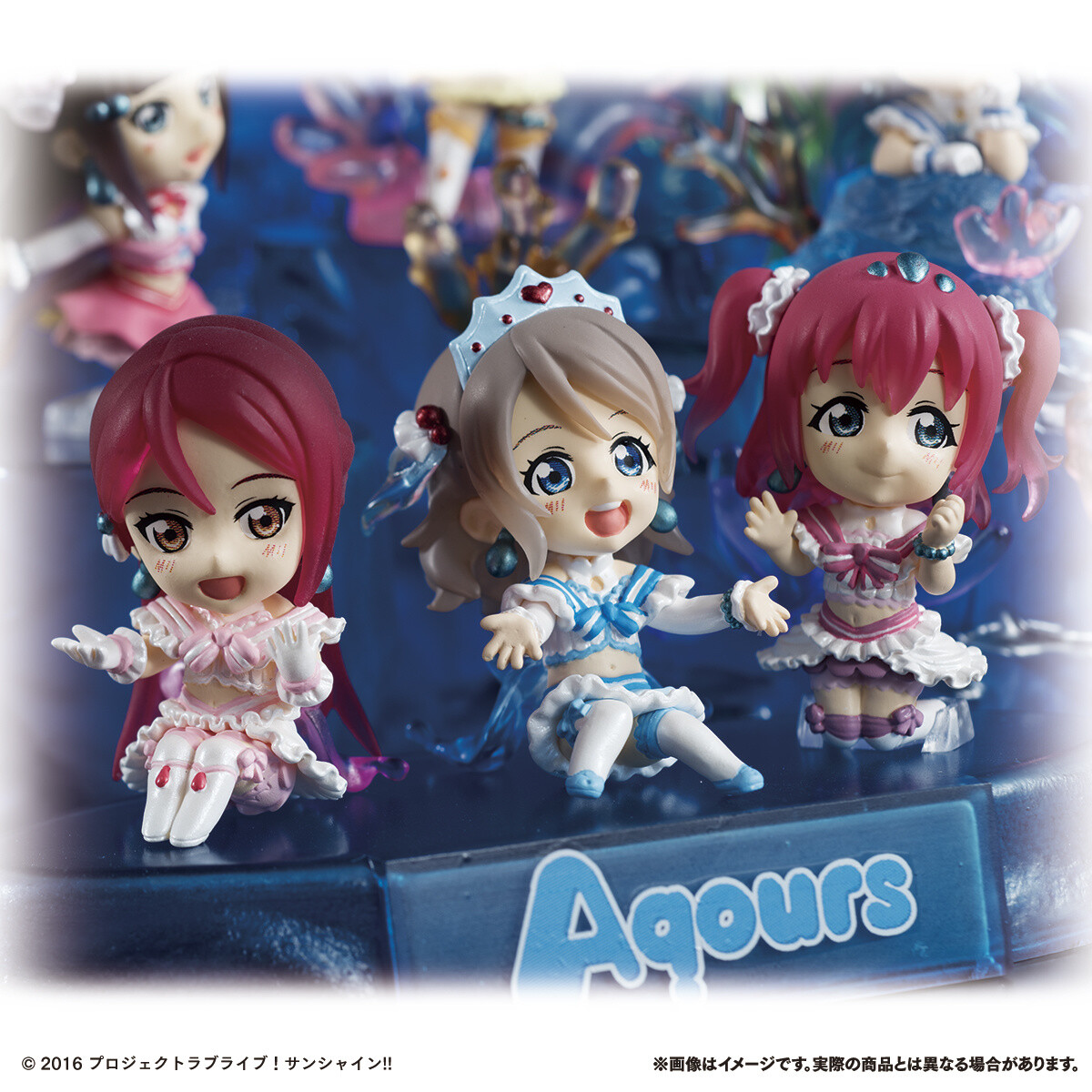 All Nine Love Live! Sunshine!! Aqours Members Hit the Stage as Chibi Figures! 2