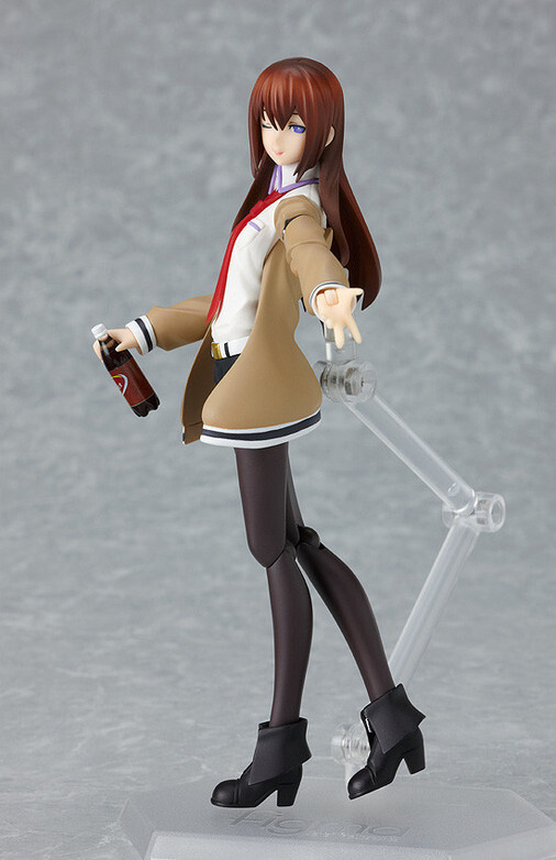 [Kurisu Makise Figma](https://otakumode.com/shop/5295967b980f2101570000e7). A bit of humor is added by her holding the intellectual drink for the chosen ones, Dk Pepper. 22