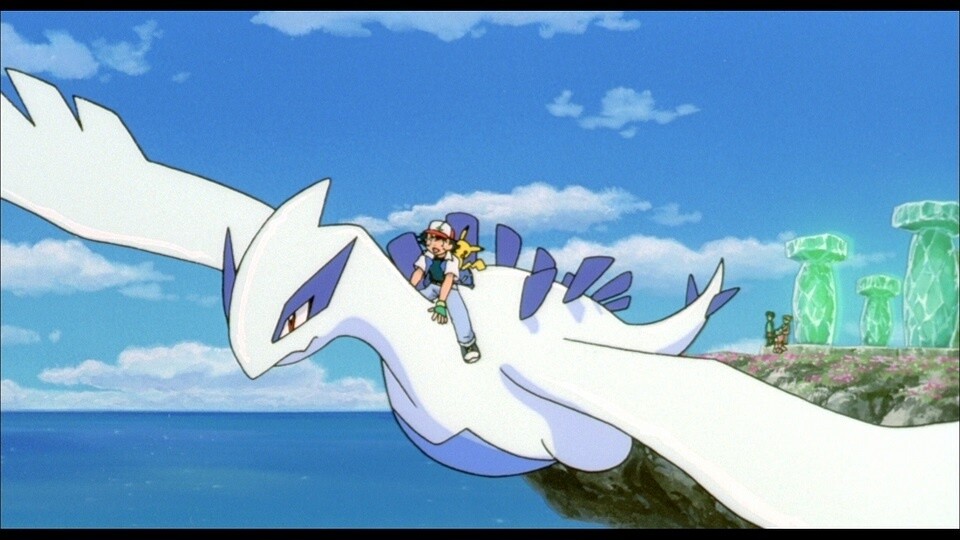 Lugia, appearing in *Pokémon: The Movie 2000 (99). The Pokémon known as the “Guardian of the Seas.” 1