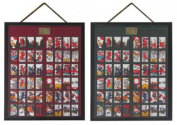 Pre-Orders Begin for Red and Blue Versions of Framed Pokémon Hanafuda Sets that Each Include Original Gold Plate Showing Pikachu’s Smiling Face 0