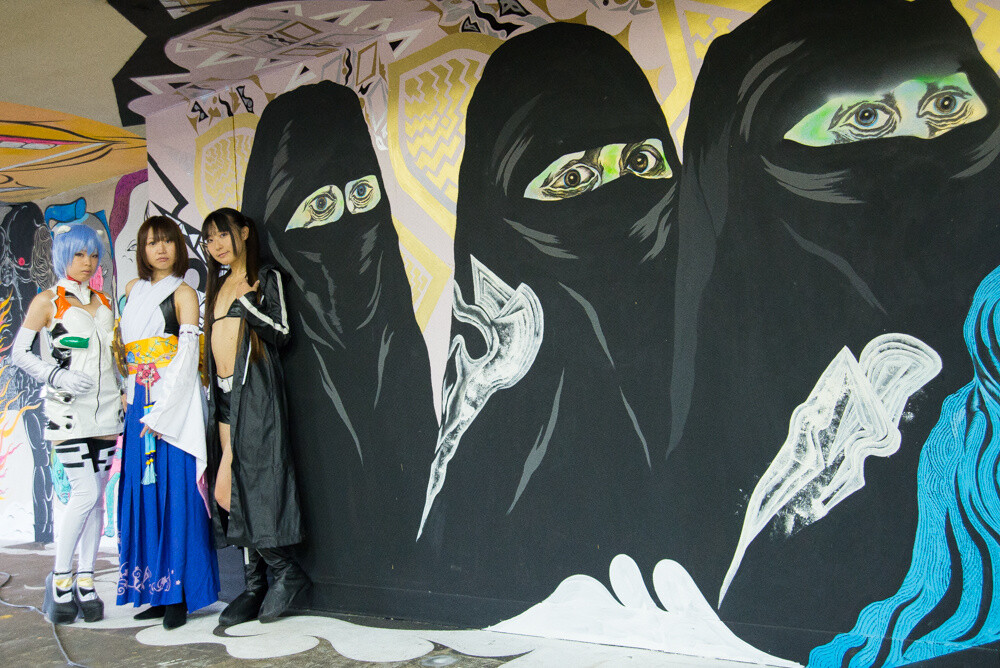 Dilapidated Building Becomes Temporary Museum: #BCTION Creates a World Interweaving Street Art and Cosplay 4