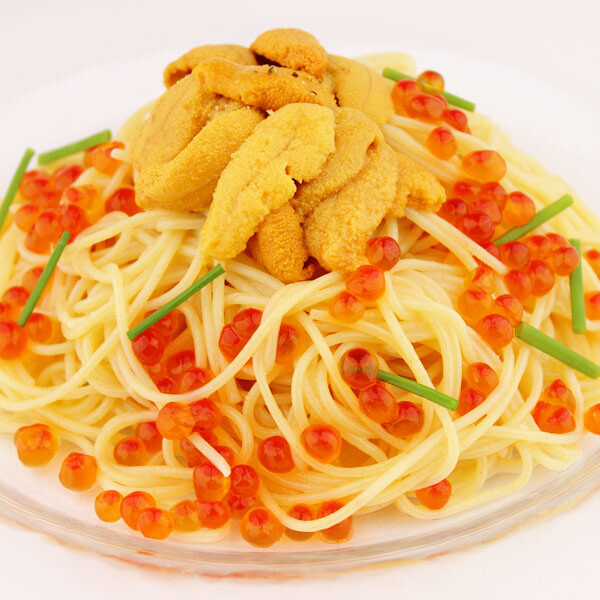 Chilled Spaghetti with Fresh Sea Urchin and Salted Salmon Roe from Hokkaido 1