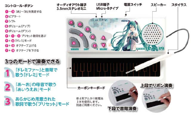 Create Songs on the Go Using Hatsune Miku’s Voice with the “Singing Keyboard: Pocket Miku” 1