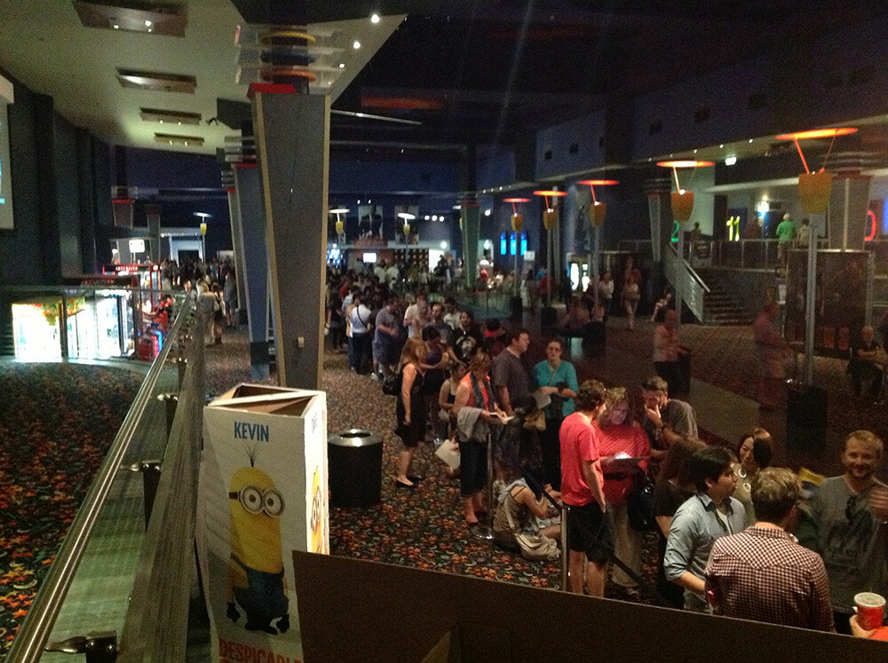 Attendees awaiting the premiere 4