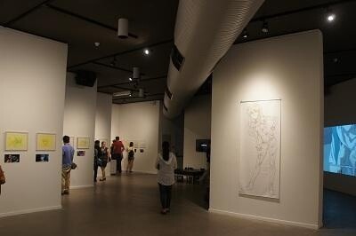 Not only men, but groups of female friends and couples attended the exhibit in large numbers. 2