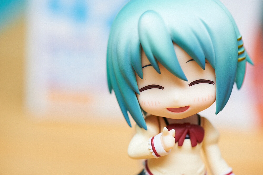 Her whole face is smiling, so adorable. She's not disappointed at all. 7