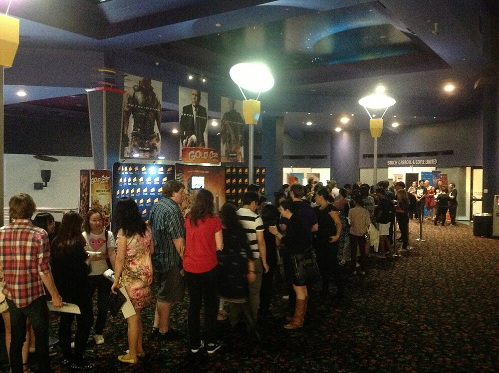 Fans lining up for the autograph session 2