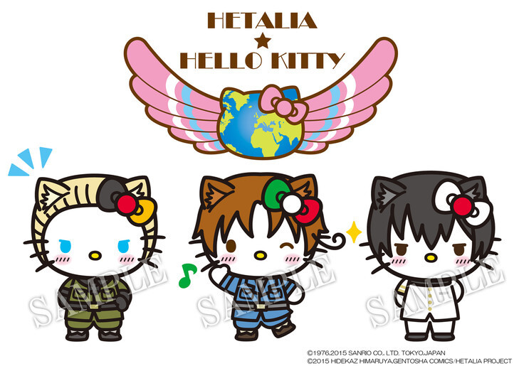 "Hetalia" Characters Start a Revolution Transforming into Hello Kitty!? Collaboration Logo and Illustrations Arrive! 0