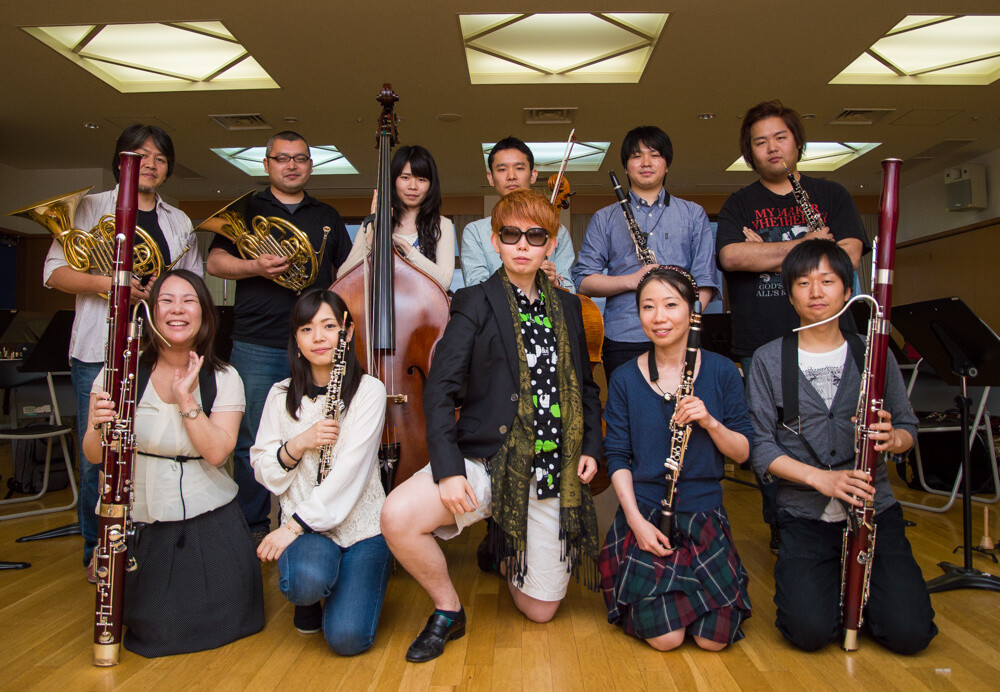 JAGMO group photo in the practice area. In the center is JAGMO’s producer, Mr. Mishiya. 1