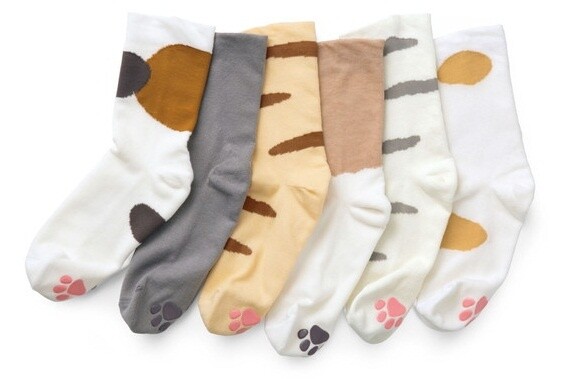 Step into Summer with a Pair of Adorable Cat Paw Socks! 0