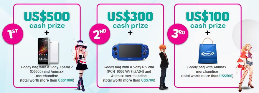 Sign Ups for the Animax Cosplay Competition at Animax Carnival Malaysia 2014 Are Being Held Now! 2
