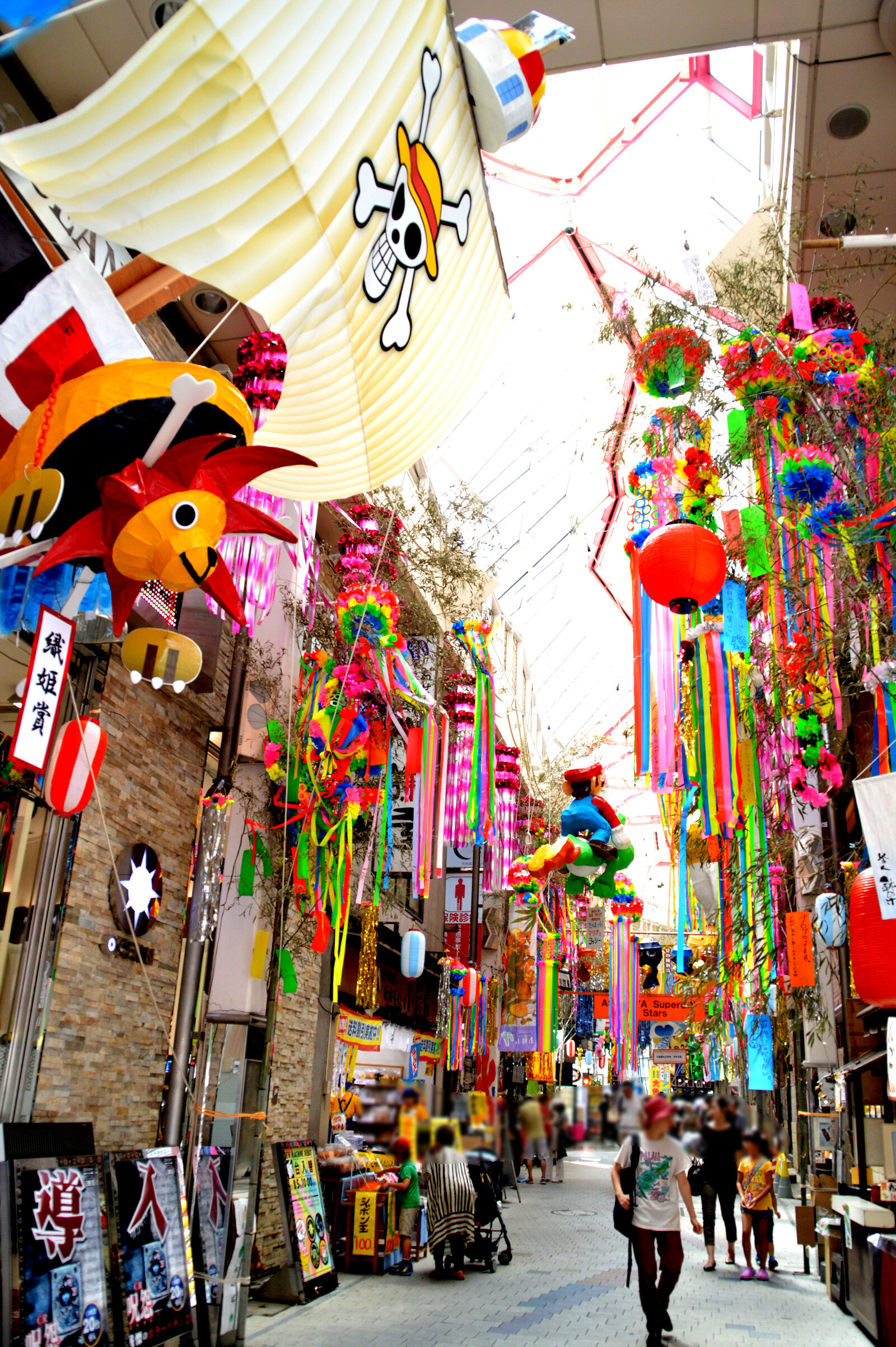 Asagaya Tanabata Festival Features Gigantic Paper Mache of Popular Anime Characters 2