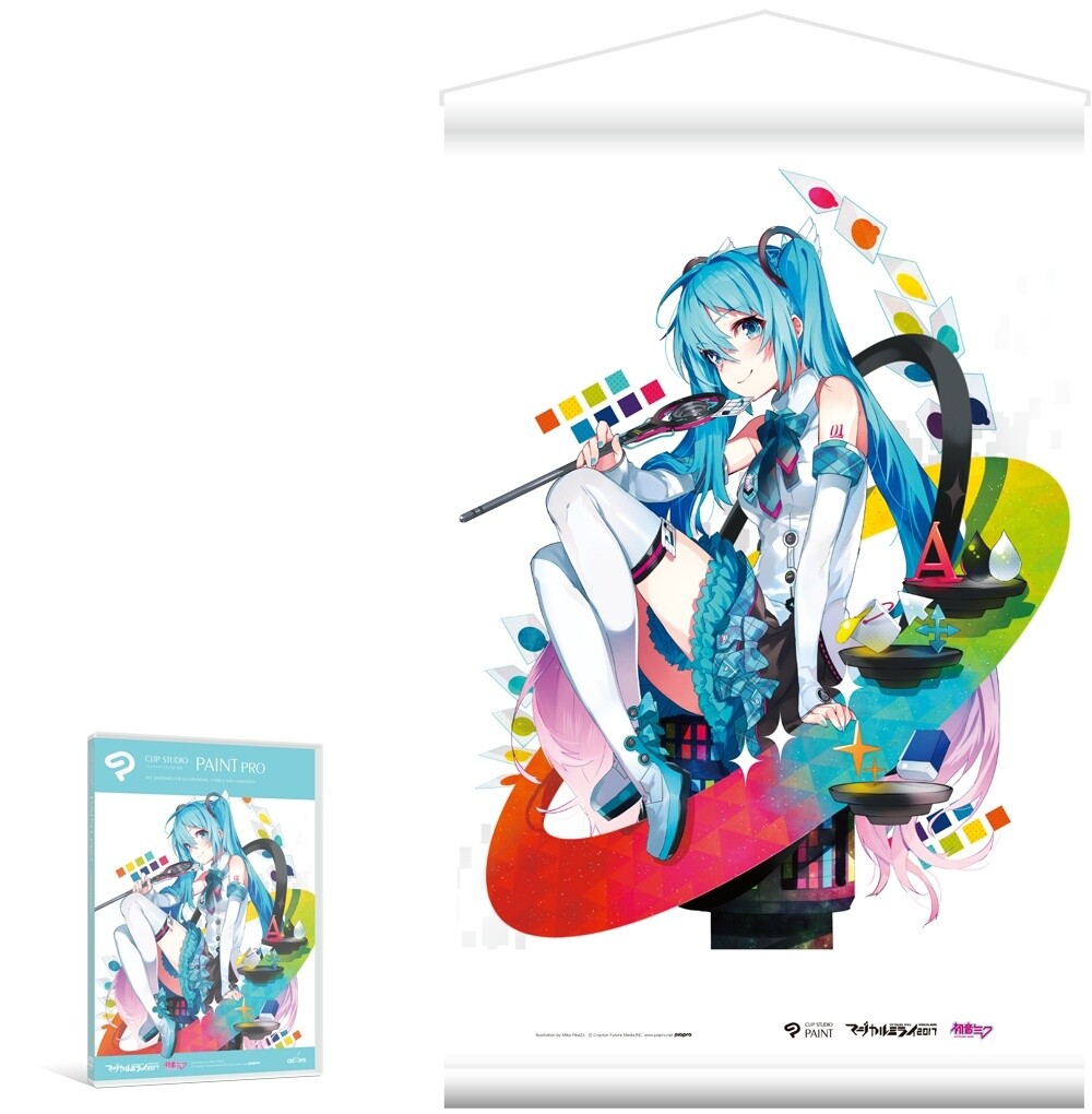 Original Hatsune Miku CLIP STUDIO PAINT PRO Edition Available at Magical Mirai 2017! 2