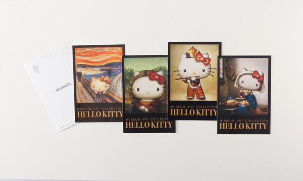 Hello Kitty Sticker Museum Art [Woman Who Pours Milk ]