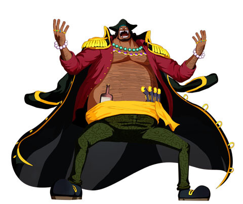 Marshall D. Teech: Captain of the Blackbeard Pirates and former second in command of the Whitebeard Pirates. Using the Dark-Dark Fruit, he can temporarily nullify the abilities of his adversary’s Devil Fruit. 3