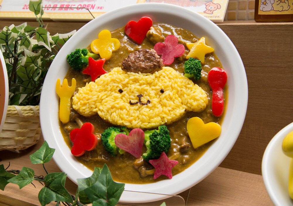 Pom Pom Purin Curry and rice on display at the licensing department booth 17