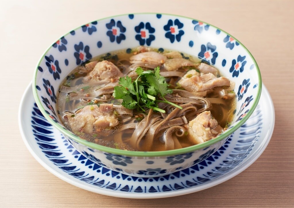 Preparation example 1: soup pasta 7