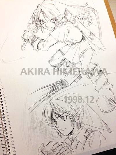 Manga Artist Akira Himekawa Teaches How to Draw Manga with Masterpiece The Legend of Zelda Vol. 2:  Character's Rough Sketch 1