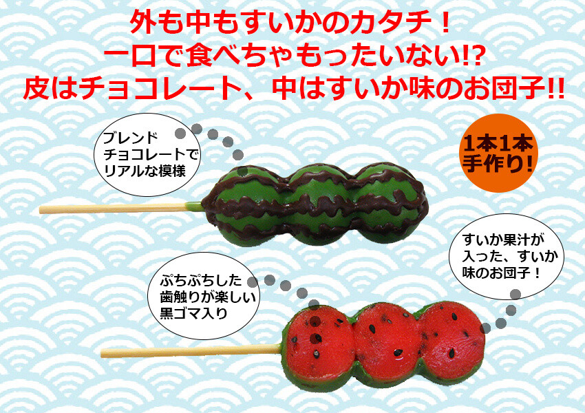 Special, Super Popular Watermelon-like Chocomanto Suika Dango Return for a Limited Time This Summer! 8