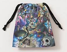 Pokémon Haunted Night Gothic Pattern Pouch - 580 yen (Back) 11