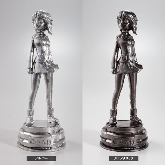 Full Metal Miho! Girls und Panzer Heroine Posed Atop Her Tank in Shiny Metal Statue 0