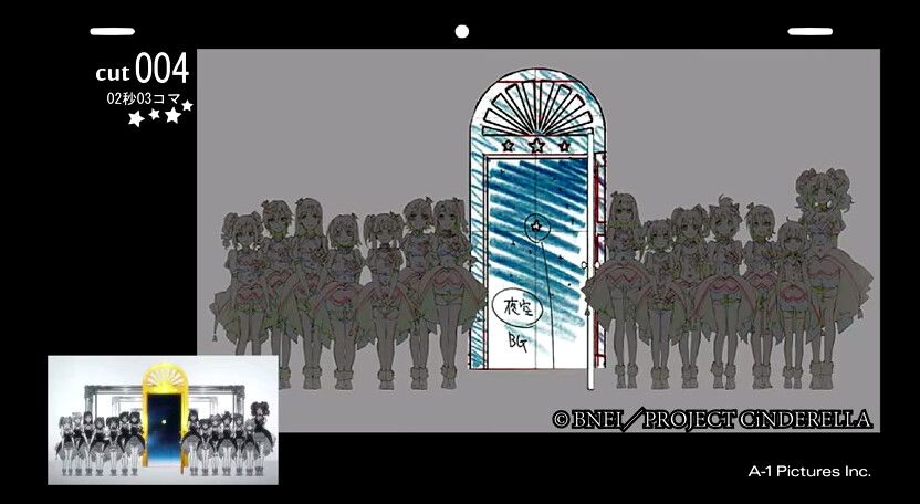 “The Idolmaster Cinderella Girls” Opening Key Animations Move! 1