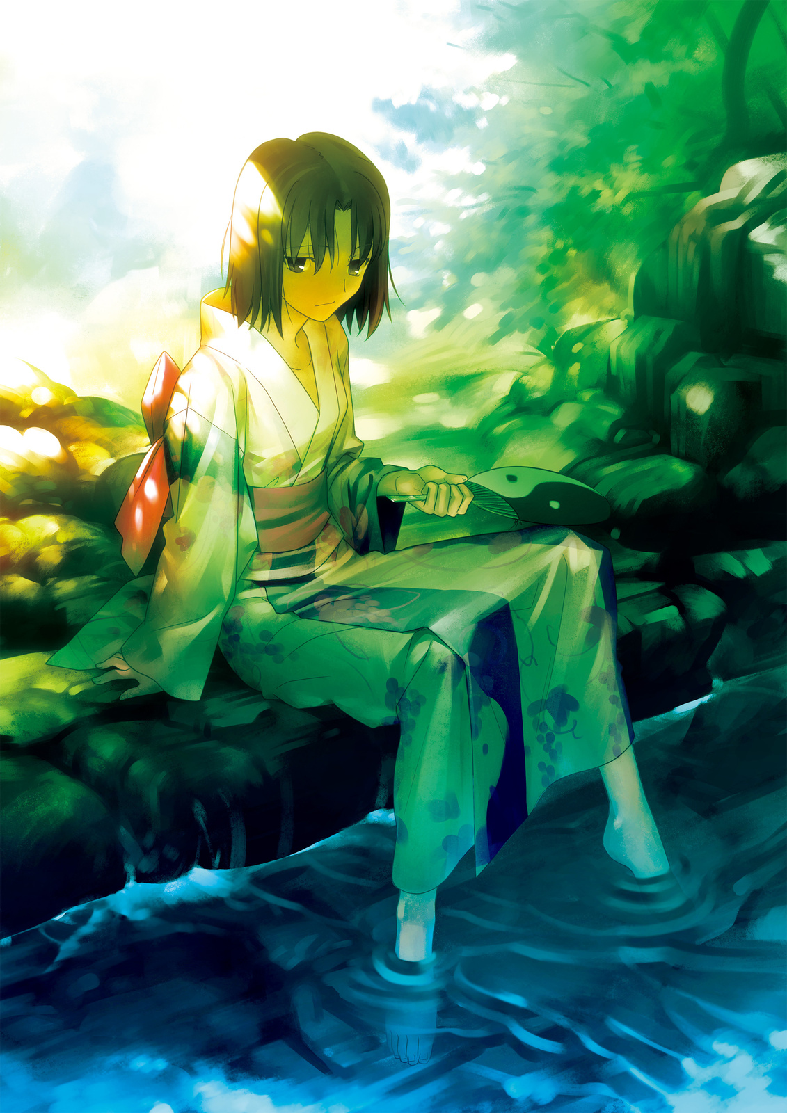 “Summer Green” primagraphie canvas panel (not framed) 10