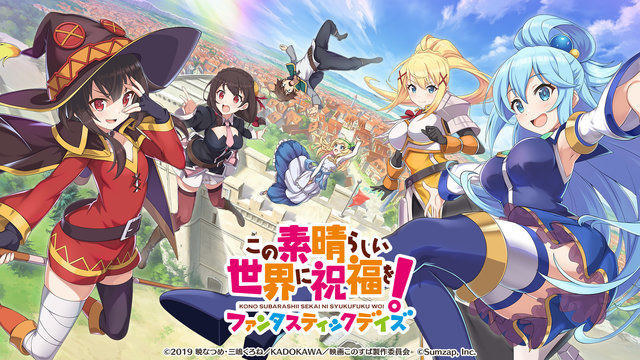 KonoSuba App Reveals 19 Playable Characters!