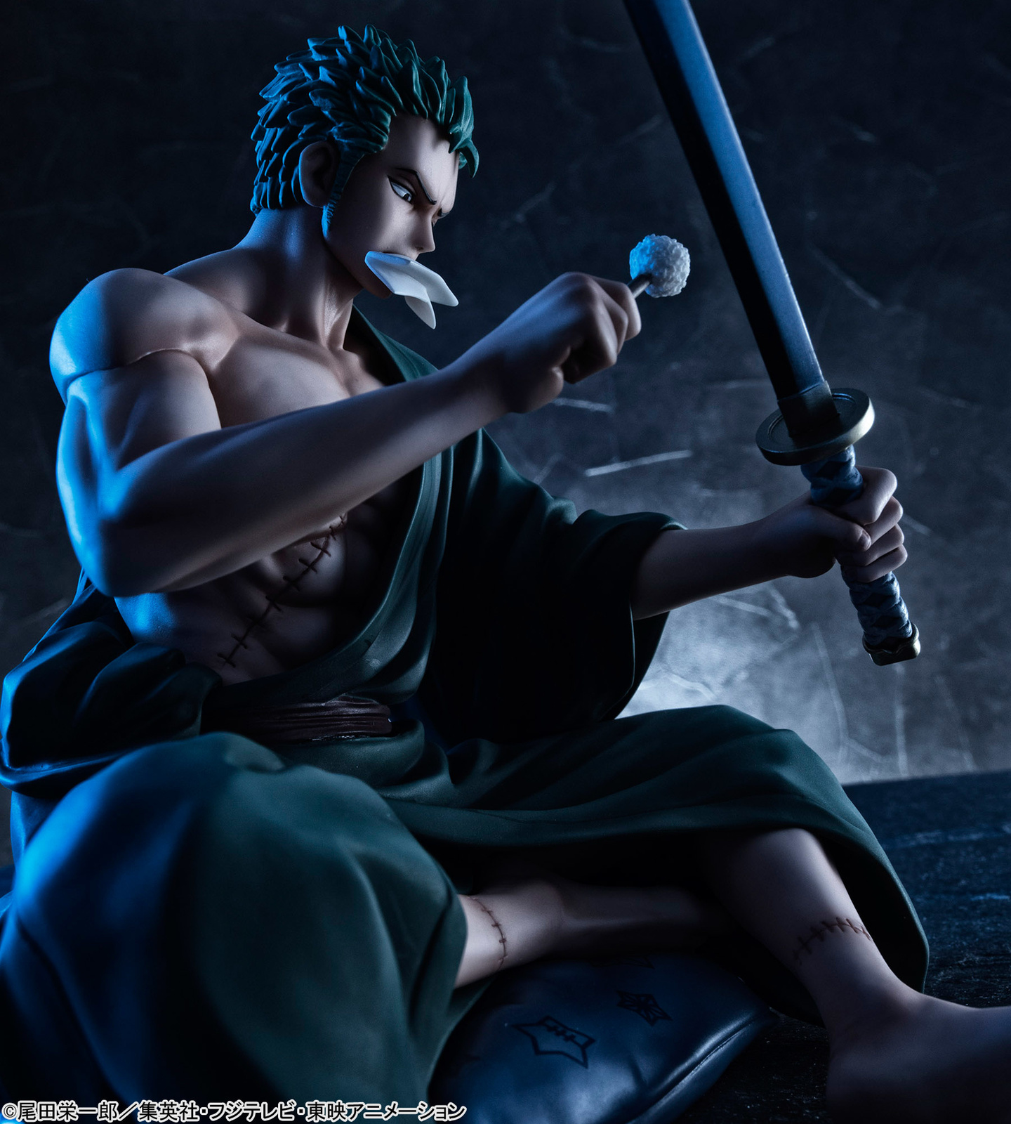 Pirate Hunter Zoro from One Piece Has a Moment with His Sword for This Seated P.O.P. Figure! 9