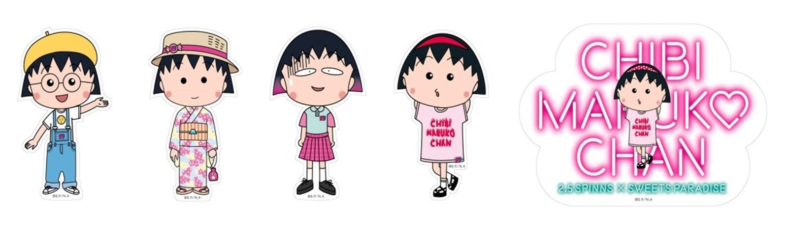 Chibi Maruko-chan 30th Anniversary Commemorative 2.5 SPINNS CAFÉ x Sweets Paradise Collaborative Cafe Opens in Harajuku! 10