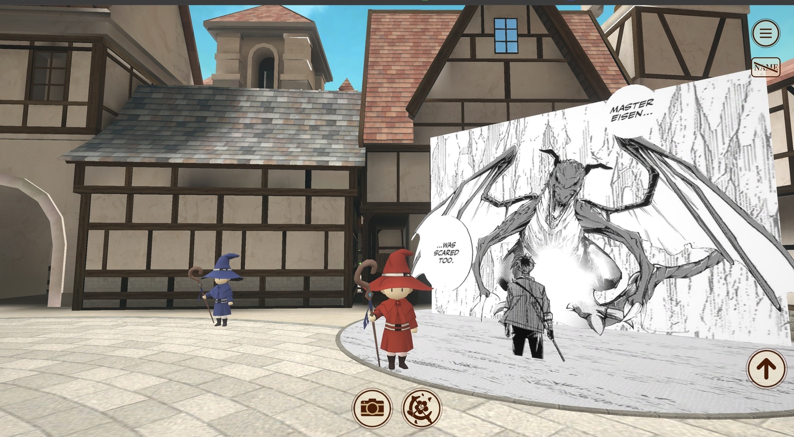 Manga panels in the town 4