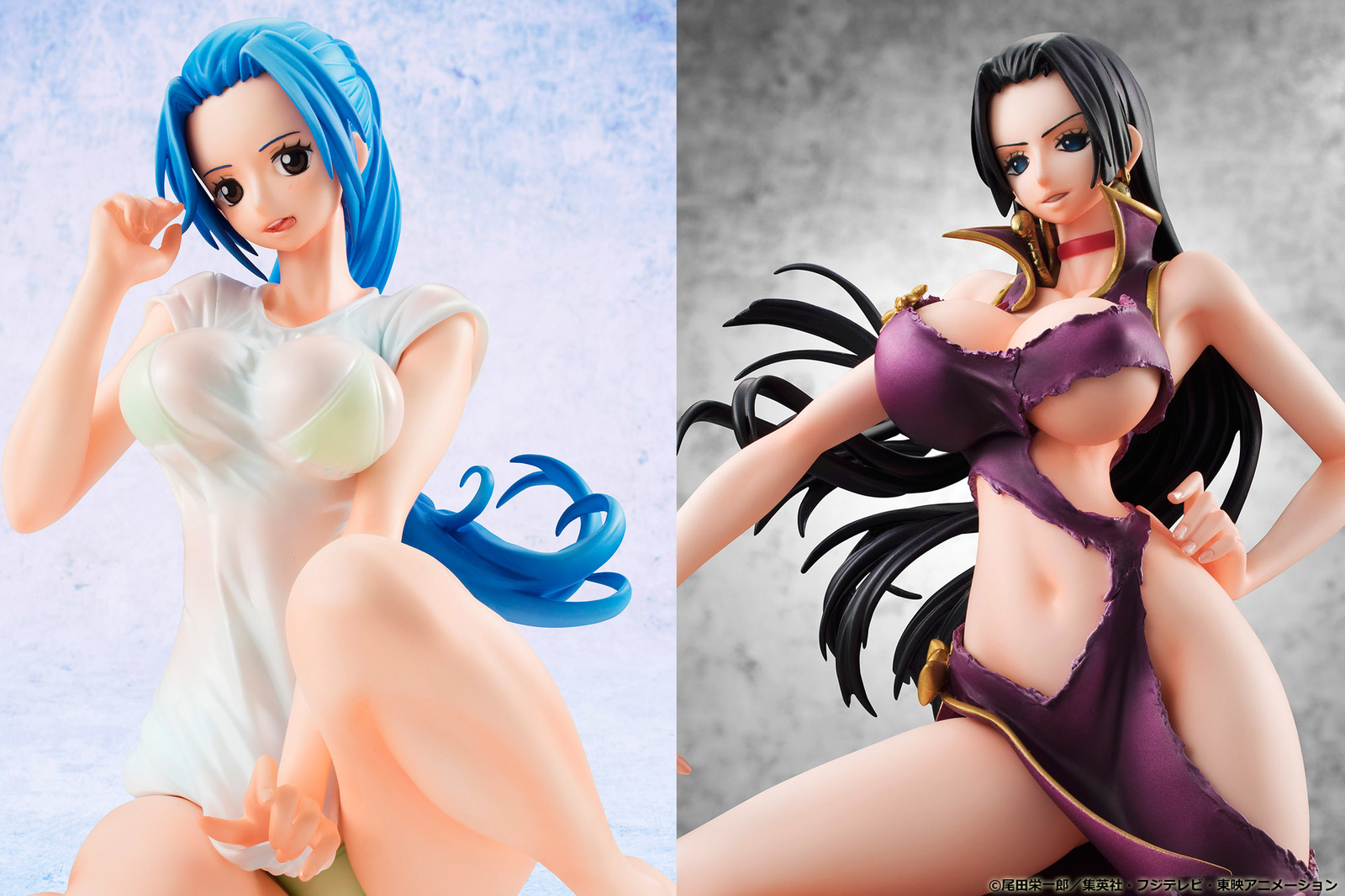 Which Figure Is the Most Beautiful?! Pre-orders Open for Set Featuring Princess Vivi in See-Through Tee & Empress Boa Hancock in Torn China Dress!