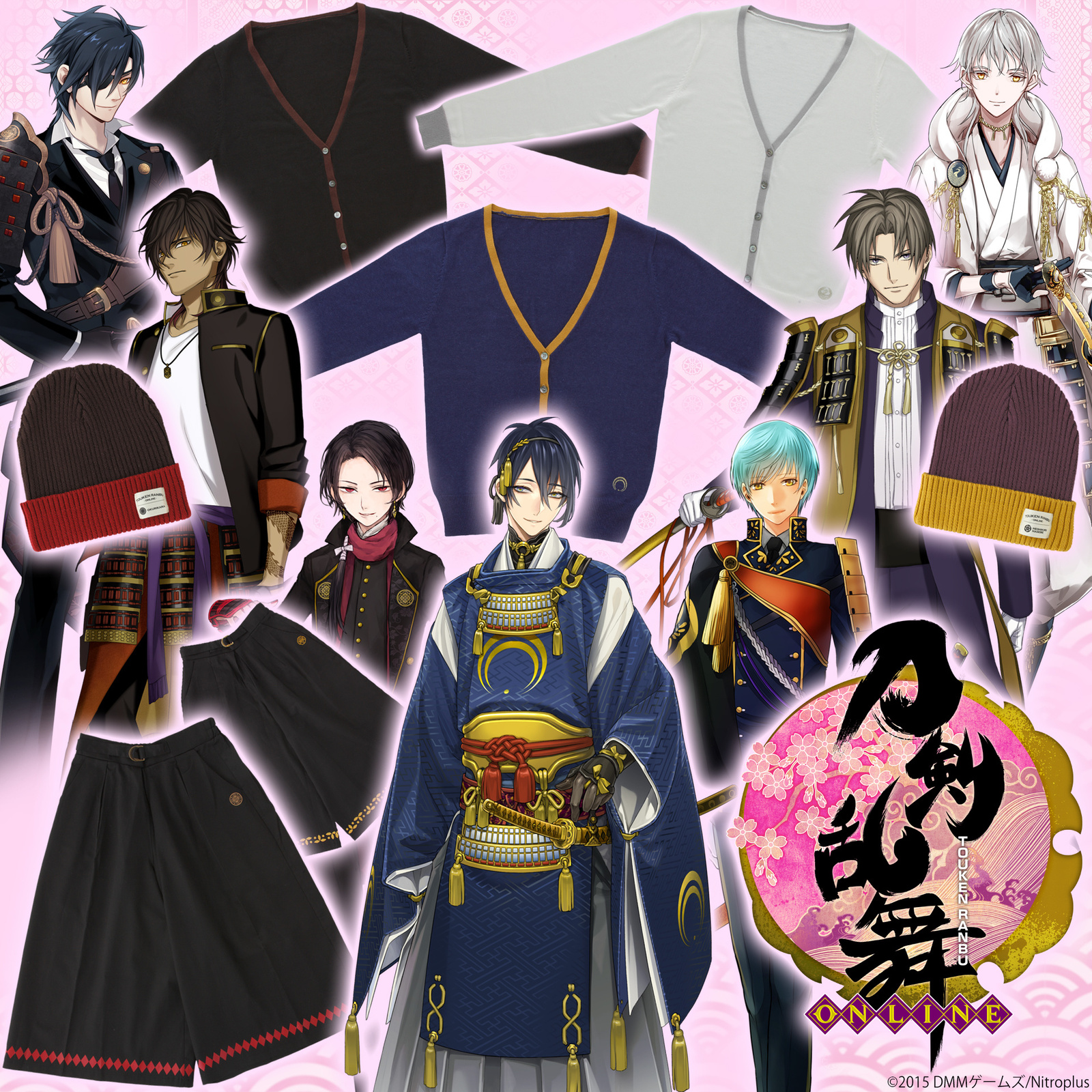 Touken Ranbu -Online-’s “Touken Danshi” Sword Guys Cut a Fancy Figure on Bandai Fashion Net